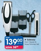 Safeway Hair Clipper & Nose Trimmer Set-Per Set