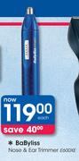 BaByliss Nose & Ear Trimmer E600XE