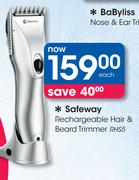 Safeway Rechargeable Hair & Beard Trimmer RHS5