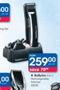 BaByliss 6-in-1 Rechargeable Trimmer E823E-Per Set