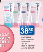 Johnson's Daily Essentials Face Wash-150ml Each