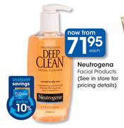 Neutrogena Facial Products-Each