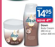 Down Body Cream 280ml Or Lotion 400ml-Each
