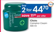 Clicks Camphor Cream-2x500ml