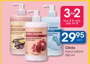 Clicks Hand Lotions-500ml