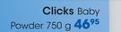 Clicks Body Powder-750g