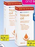 Clicks Tissue Oil-500ml Each