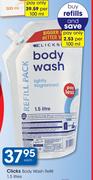 Clicks Body Wash Refill-1.5L