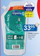Clicks Hygiene Hand Wash Refill Pack-1L