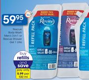 Rescue Body Wash Men's 3-in-1 Or Rescue Shower Gel-1L
