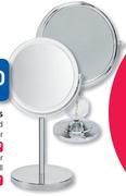 Clicks 2-Way Clear Rimmed Plastic Standing Mirror