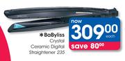BaByliss Crystal Ceramic Digital Straightener 235
