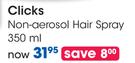 Clicks Non-Aerosol Hair Spray-350ml