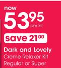 Dark And Lovely Creme Relaxer Kit Regular Or Super