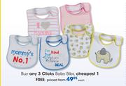 Clicks Baby Bibs-Each