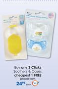 Clicks Soothers & Cases-Each