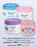 Johnson's Baby Aqueous Creams, Lotions And Jellies-Each