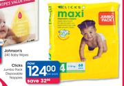 Clicks Jumbo Pack Disposable Nappies-Per Pack