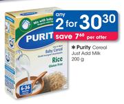 Purity Cereal Just Add Milk-2x200g