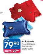 Safeway Rechargeable Electric Hot Water Bottle-Each
