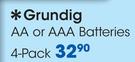 Grundig AA Or AAA Batteries-4-Pack