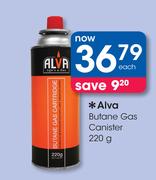 Alva Butane Gas Canister-220g