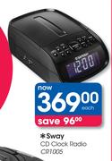Sway CD Clock Radio CR1005-Each