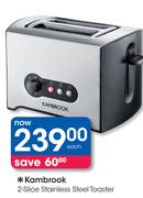 Kambrook 2-Slice Stainless Steel Toaster