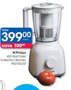 Philips 400 Watt Daily Collection Blender HR2103/03