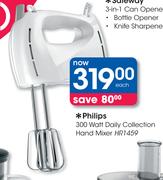 Philips 300 Watt Daily Collection Hand Mixer HR1459