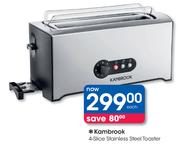 Kambrook 4-Slice Stainless Steel Toaster