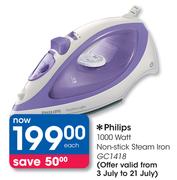 Philips 1000 Watt Non-Stick Steam Iron GC1418
