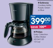 Philips 12-Cup Daily Collection Coffee Maker HD7447/20