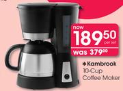 Kambrook 10-Cup Coffee Maker-Per Set
