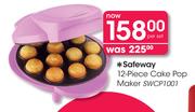 Safeway 12-Piece Cake Pop Maker SWCP1001-Per Set
