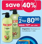 Organics Shampoo Or Conditioner-2x1Ltr