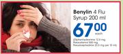 Benylin 4 Flu Syrup-200ml Each