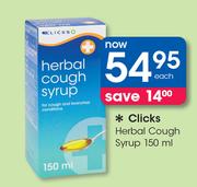 Clicks Herbal Cough Syrup-150ml Each
