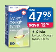 Clicks Ivy Leaf Cough Syrup-100ml Each