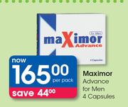Maximor Advance For Men 4 Capsules-Per Pack