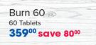 0GNC Total Lean Burn 60 Tablets-Per Pack