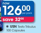 USN Testo Tribulus 100 Capsules-Per Pack