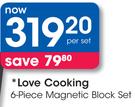 Love Cooking 6-Piece Magnetic Block Set