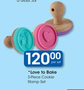 Love To Bake 3-Piece Cookie Stamp Set