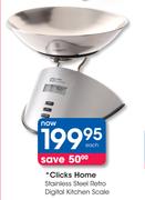 Clicks Home Stainless Steel Retro Digital Kitchen Scale
