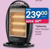 Safeway 3-Bar Halogen Heater JA2502-Each