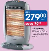 Pineware 1200 Watt 3-Bar Halogen Heater PHH15