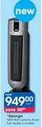Delonghi 1800 Watt Ceramic Tower Fan Heater TCH7090ER