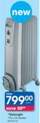 Delonghi 7-Fin Oil Heater KHT10715