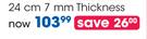 Clicks Home  24cm 7mm Thickness Aluminium Frying Pans - Each